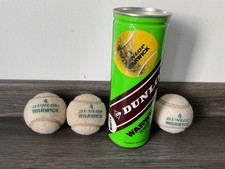 *VINTAGE Rare Dunlop Warwick white tennis balls. Great condition for age. 