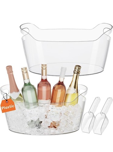 Plastic ice bucket - plastic,