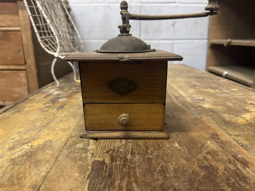 Vintage coffee grinder hand - grinder,