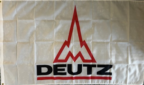 Deutz flag tractor - flag, farmer