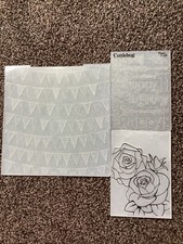 3 embossing folders. A large Embossalicious and 2 small 1 Cuttlebug,1 unbranded