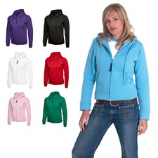 Ladies Fitted Zip Up Hoodie