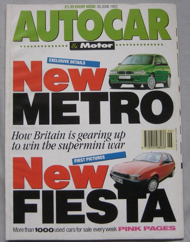 Autocar june 1993 featuring - autocar, 30