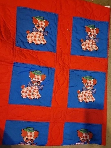 Vtg handmade quilt x - , 74