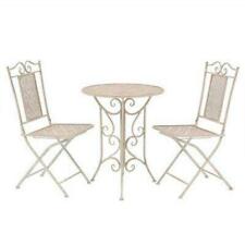 Garden Bistro Set Steel Coffee