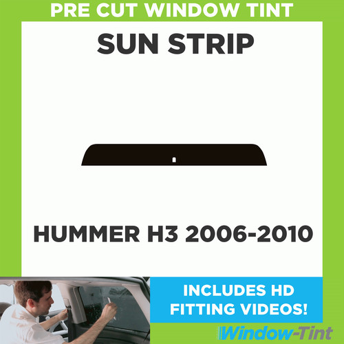 Pre cut tinted sunstrip - cut,