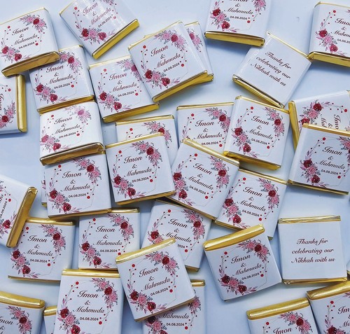 Personalised chocolate wedding - personalised,