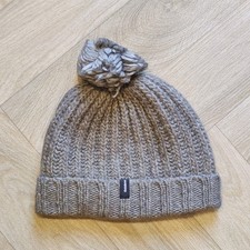 Finisterre Women's Wool Bobble Hat Grey RRP £45