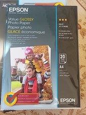 Epson A4 Glossy Photo Paper X 20 Per Pack - 3 Packs = 60 Sheets