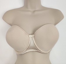 E-vie Cream Champagne Padded Strapless Bra Size 36DD See Description+ Photos