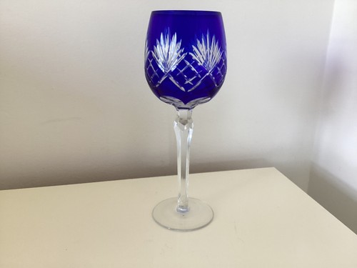 Vintage bohemian blue crystal - bohemian,