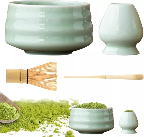 4pcs bamboo matcha whisk scoop - 4pcs,
