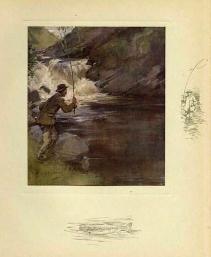 Trout fishing with - with, in
