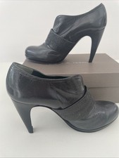 Pied a Terre Shoes UK8 EU41 Very Dark Green & Black Leather Ankle Slip-on