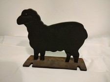 Antique Cast Iron Black Sheep