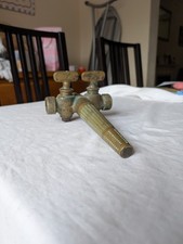 Vintage Antique Brass Beer Tap Double Handle Gaskell & Chambers 8.5" Long