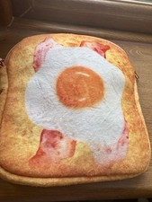 Bacon & Egg On Toast Quirky Bag With Metal Strap