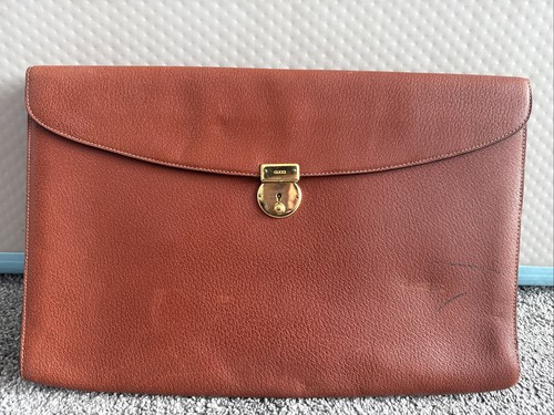 Gucci leather portfolio - portfolio, clutch