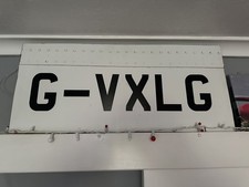 Boeing 747-400 D-ABVC Fuselage Cut (30.5cm x 69.5cm) - G-VXLG reg