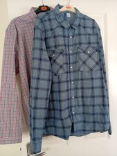 Mens Shirts Checked Long Sleeve (Primark and H&M)