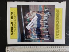 Team Pic from 1960's FOOTBALL Book - TOTTENHAM HOTSPUR - SPURS - Double Winners