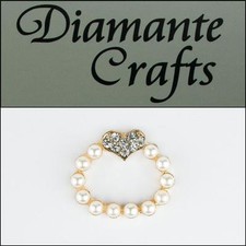 3D Ring Pearl with Heart Gold