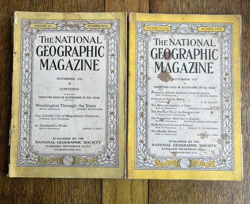 Vintage national geographics - vintage,