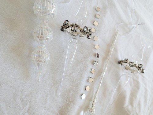 Clear glass christmas tree - clear,