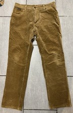Wrangler Men’s Golden Brown 5 Pocket Jean Style Corduroy Trousers Cords Tag 34