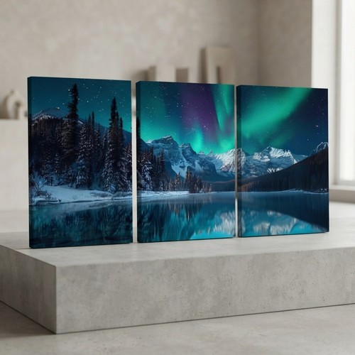 Piece aurora borealis framed - borealis,