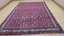 Large Persain Carpet Rug Hand Made Wool Vintage Living Room 10ft 2" x 6ft 11"