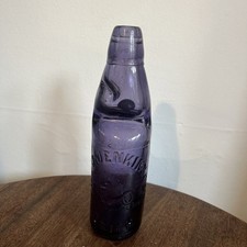 Coloured glass Codd bottle 