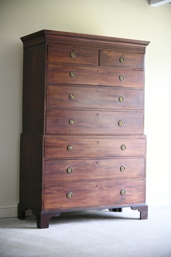 Georgian mahogany chest - chest, on