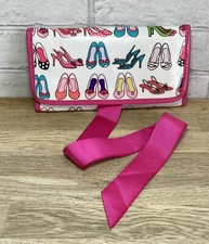 Bombay Duck London Wrap Around Travel Jewellery Organiser Pink Heels Design