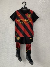 Manchester City Kids Puma Football Away Kit 2022/2023 Size 2-3 Years BNWT