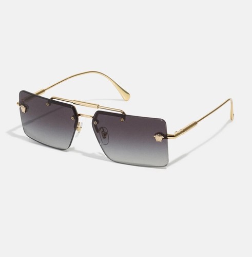 Versace gold tone rimless - versace, gold-tone