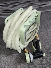 Grumpy Gardener 150ft Expandable Hose with Accessories in SAGE