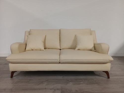 Contemporary cream faux - contemporary,