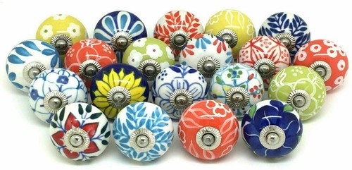 Multi color pulls ceramic - 10,