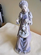 Lladro figurine sewing - sewing, a