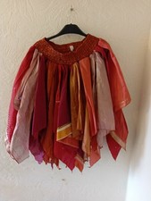 pure silk bellydance pixie festival skirt one size in Autumn colours.