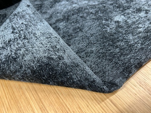 Blue next chenille fabric - blue,