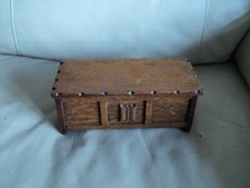 HAND MADE TALLENT OF OLD BOND STREET WOODEN COFFER TRINKET MUSICAL BOX WORKING