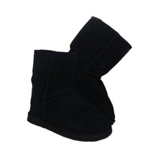 Ukala Austalia Womens Pre-owned Black Suede Shearling Lined Boots - sz. 8