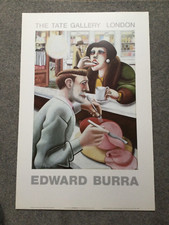 Edward Burra  Original Tate Gallery London Poster 1985 The Snack Bar