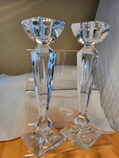 Galway crystal candle holders - crystal,
