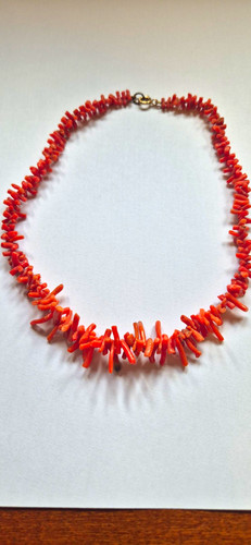 Vintage real coral necklace - real,