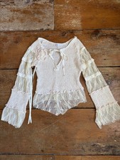 Zone Bleue Knit Floral Appliqué Jumper S