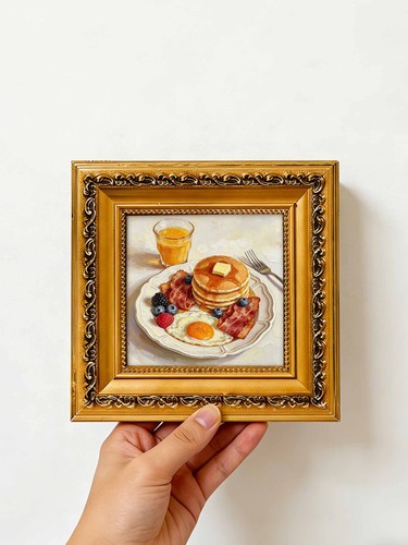 Breakfast still life - breakfast, hand