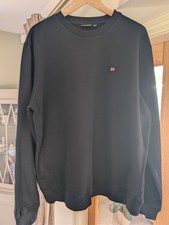 Napapijri Black Jumper. Simple Logo And Round Neck. Size XXL. Would Fit XL UK